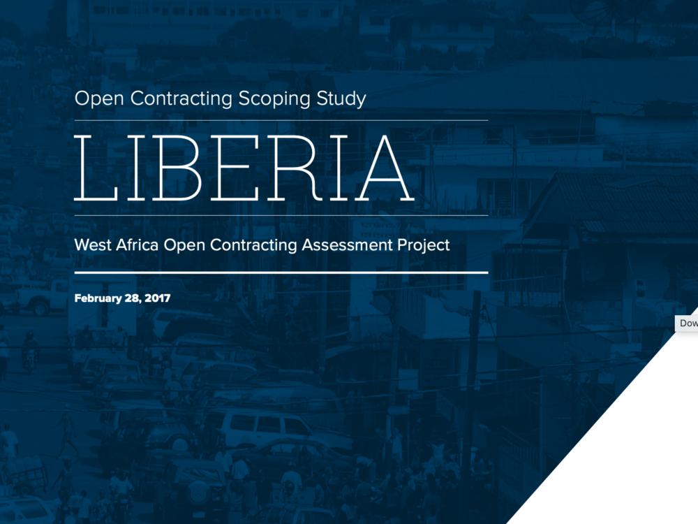 Open Contracting West Africa: Liberia