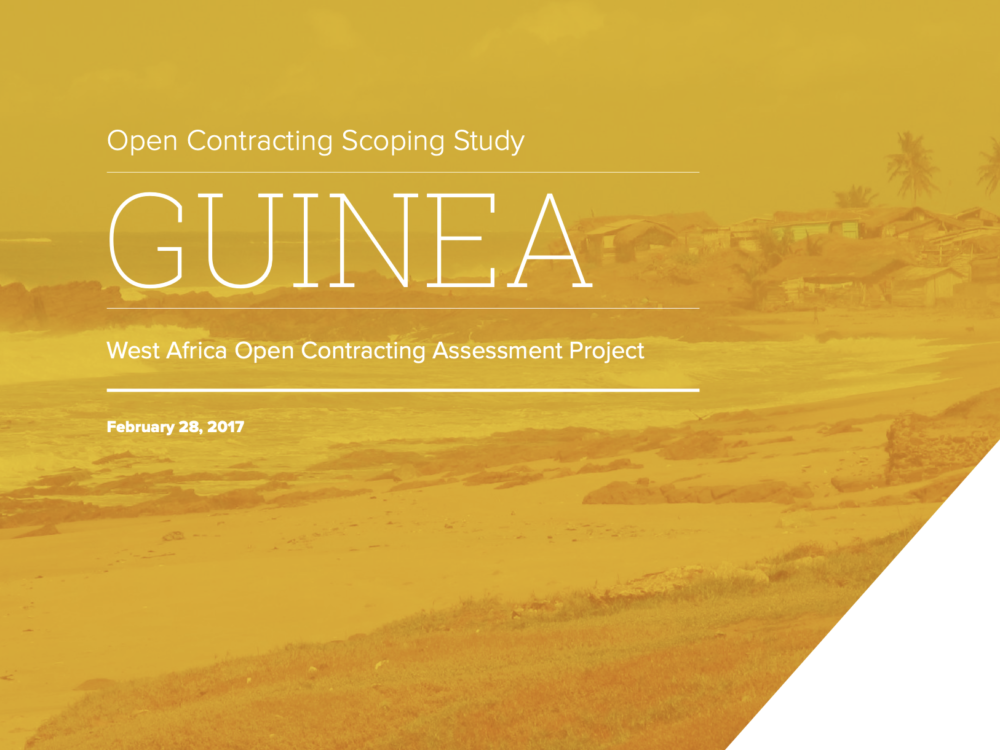 Open Contracting West Africa: Guinea