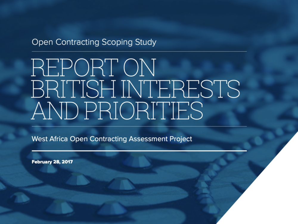 Open Contracting West Africa: British Interests