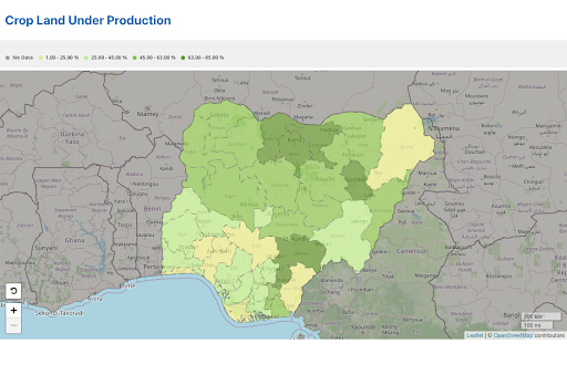 Cropland Under Production