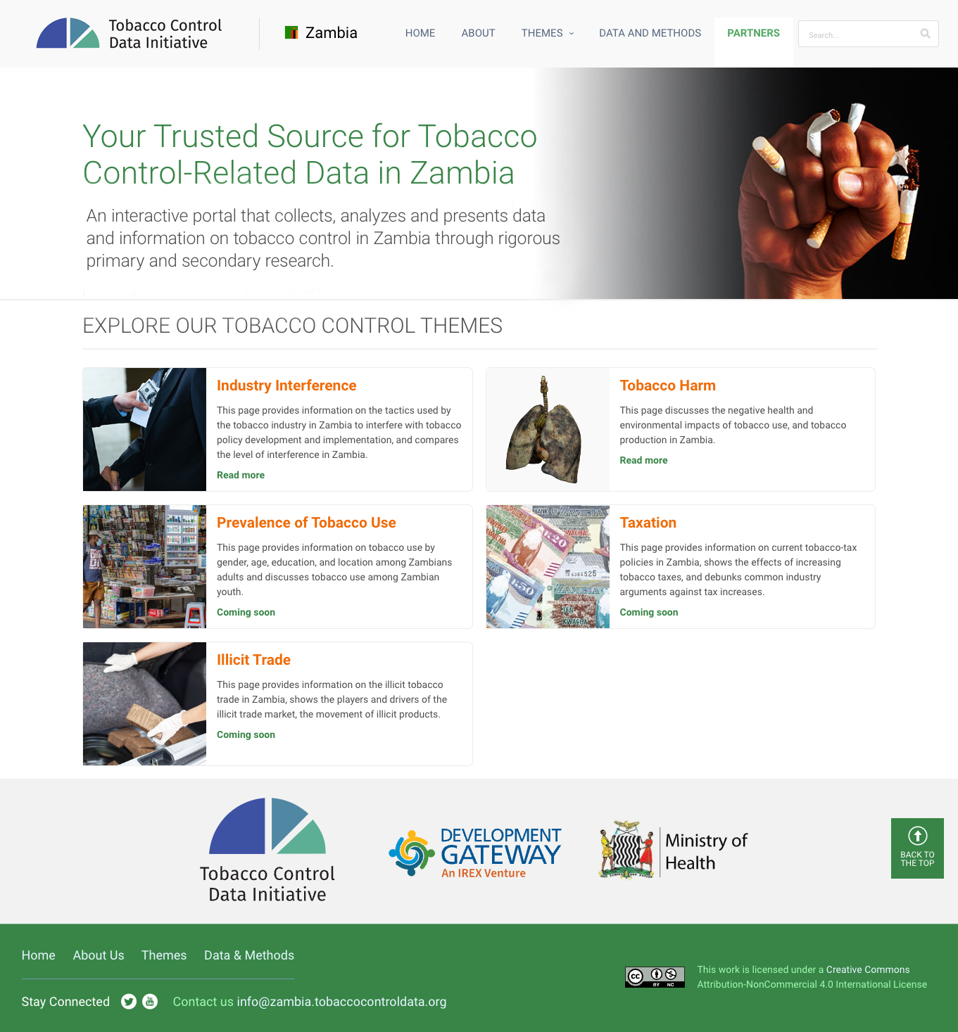 Advancing Tobacco Control in Zambia The TCDI site Development